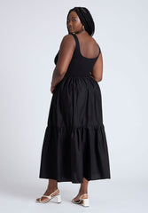 Eloquii Women's Sexy Mixed Fabric Tank Dress Brand New w/ Tag