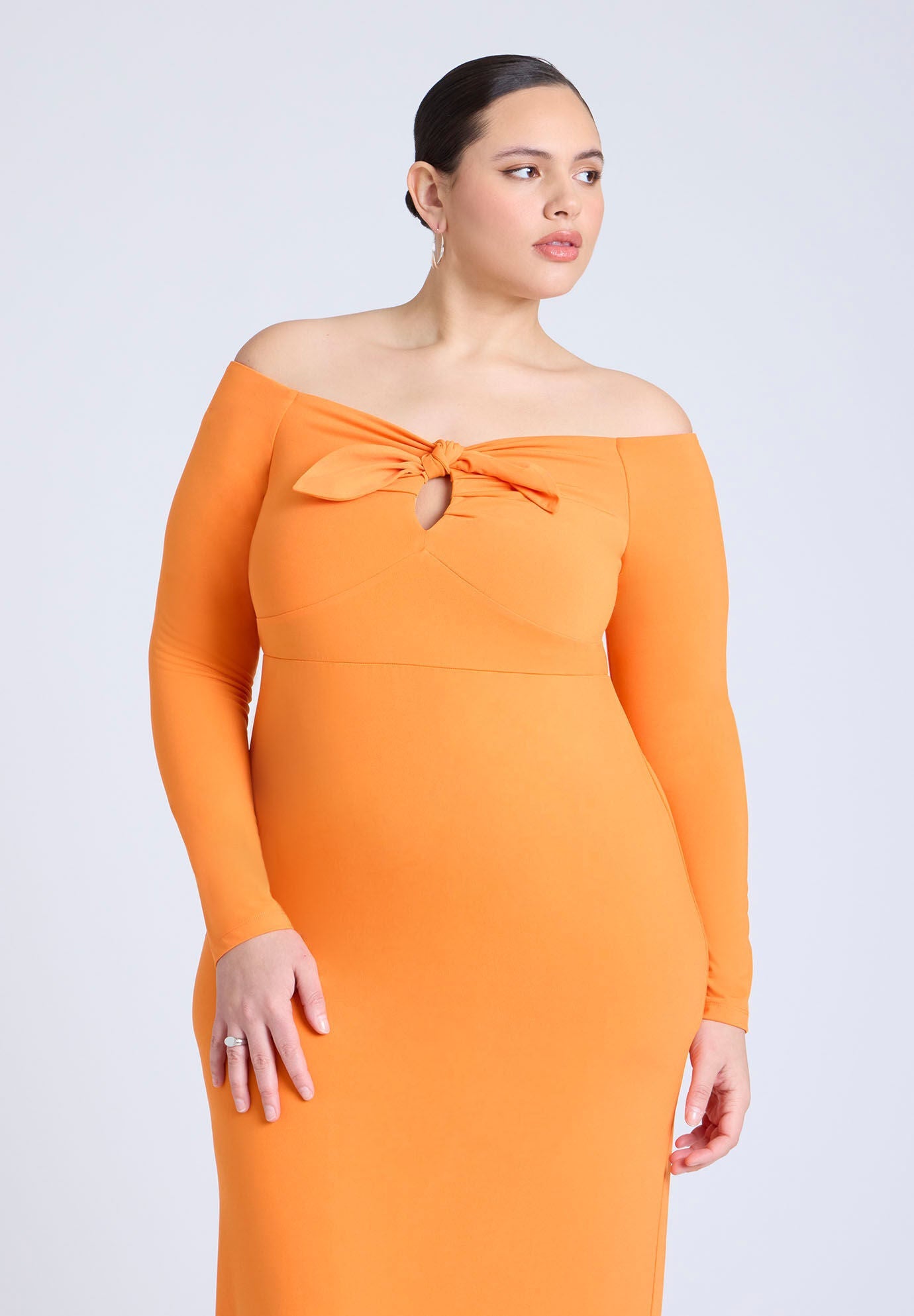 Eloquii Women's Sexy Midi Dress With Tie Brand New w/ Tag