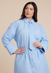 Maxi Shirt Dress With Tie 5