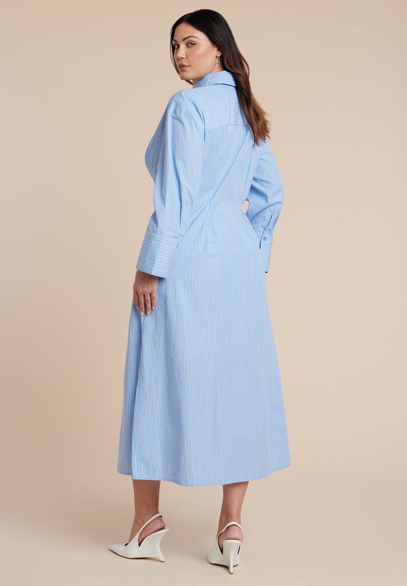 Maxi Shirt Dress With Tie 7