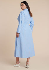Maxi Shirt Dress With Tie 7