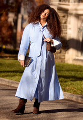 Maxi Shirt Dress With Tie 2