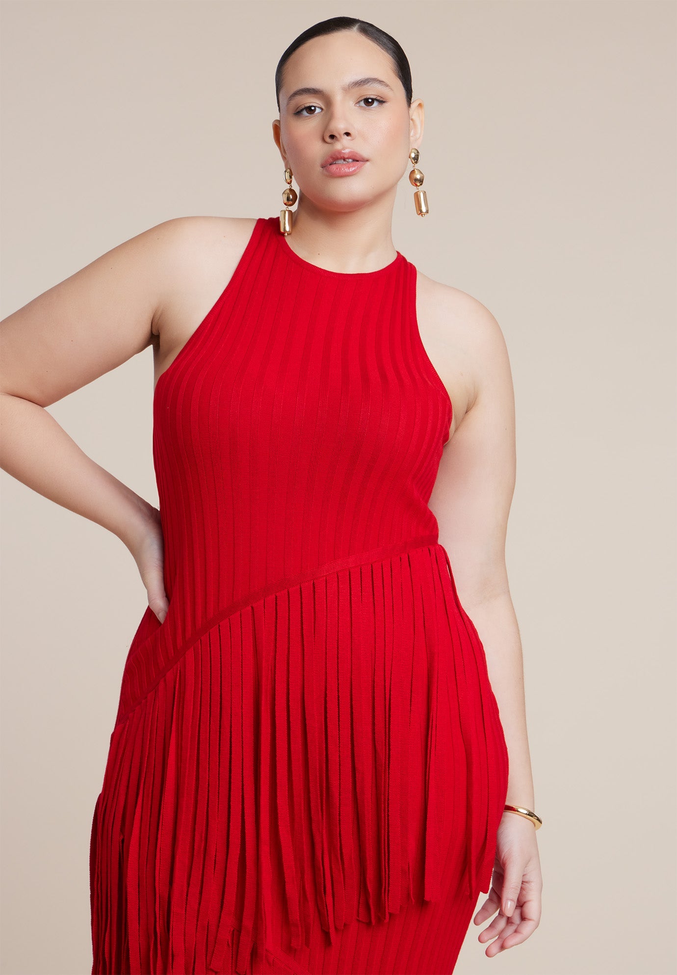 Ribbed Fringe Maxi Dress 5