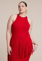 Ribbed Fringe Maxi Dress 6
