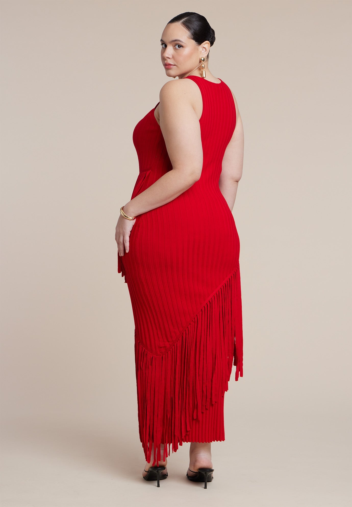 Ribbed Fringe Maxi Dress 7