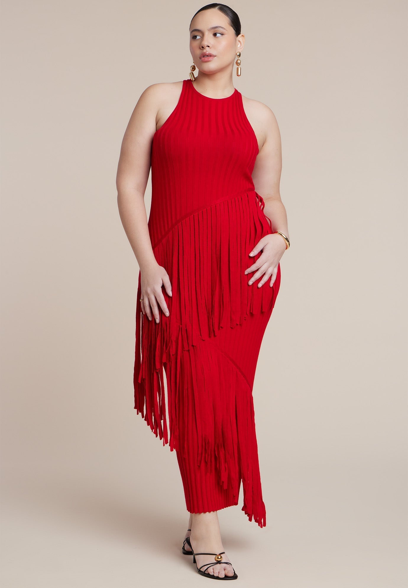 Ribbed Fringe Maxi Dress 2