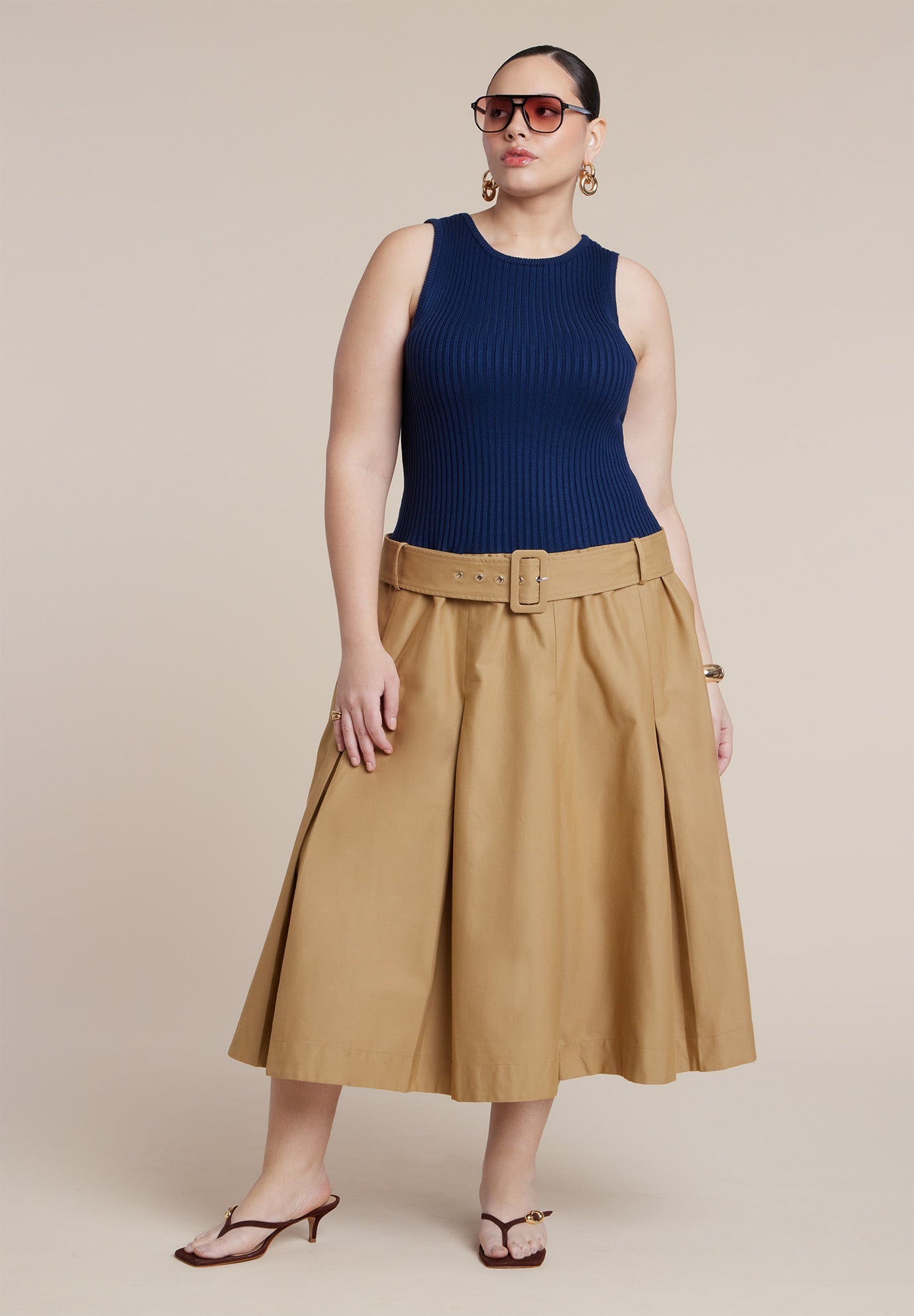 Combo Dress With Belt 4