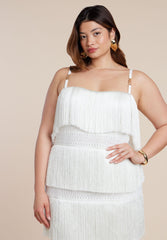 PatBO x ELOQUII Fringe Maxi Dress 6
