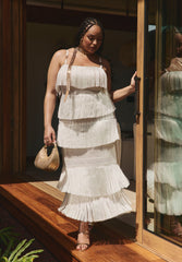 PatBO x ELOQUII Fringe Maxi Dress 2