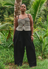 Embroidered Pleated Jumpsuit 2