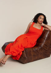 Drop-Waist Bubble Maxi Dress 4