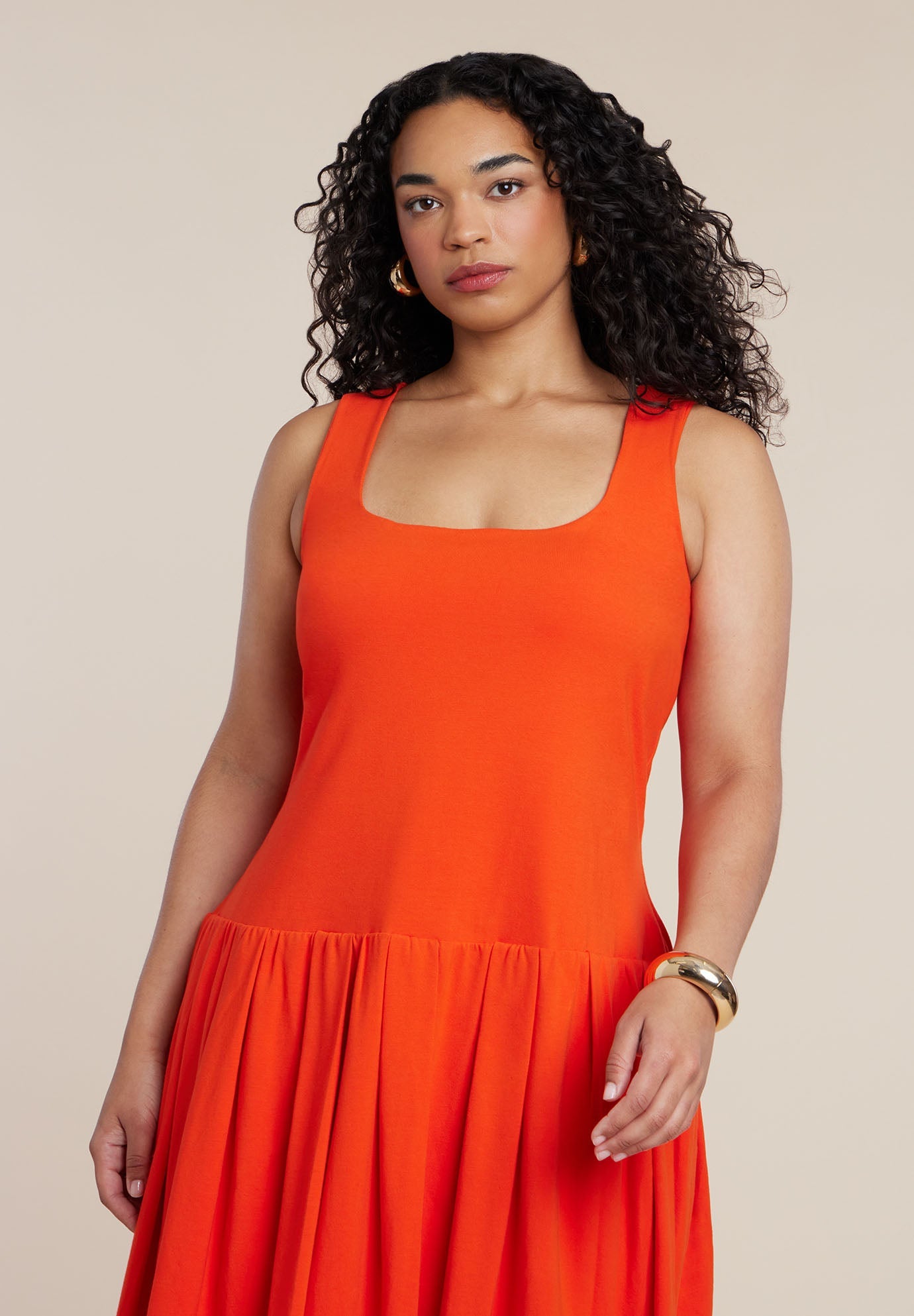 Drop-Waist Bubble Maxi Dress 5