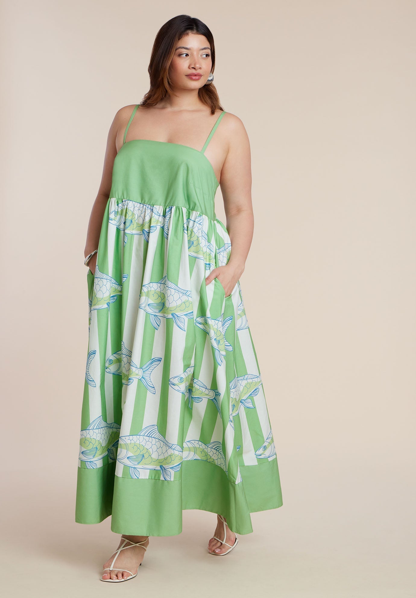 Printed Relaxed Maxi Dress 4