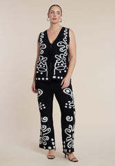 Intarsia Sweater Pant 6
