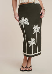 Intarsia Column Skirt 2