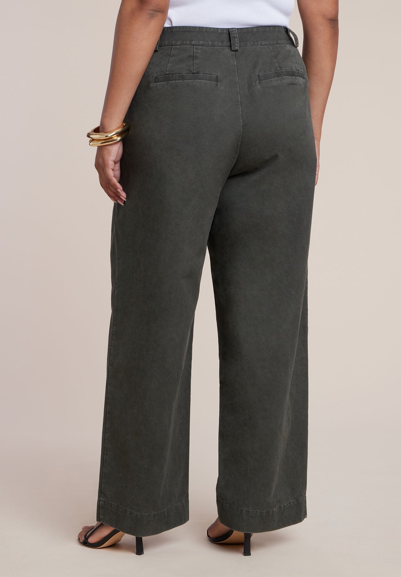 Twill Straight Leg Pant 4