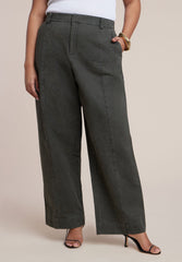 Twill Straight Leg Pant 2