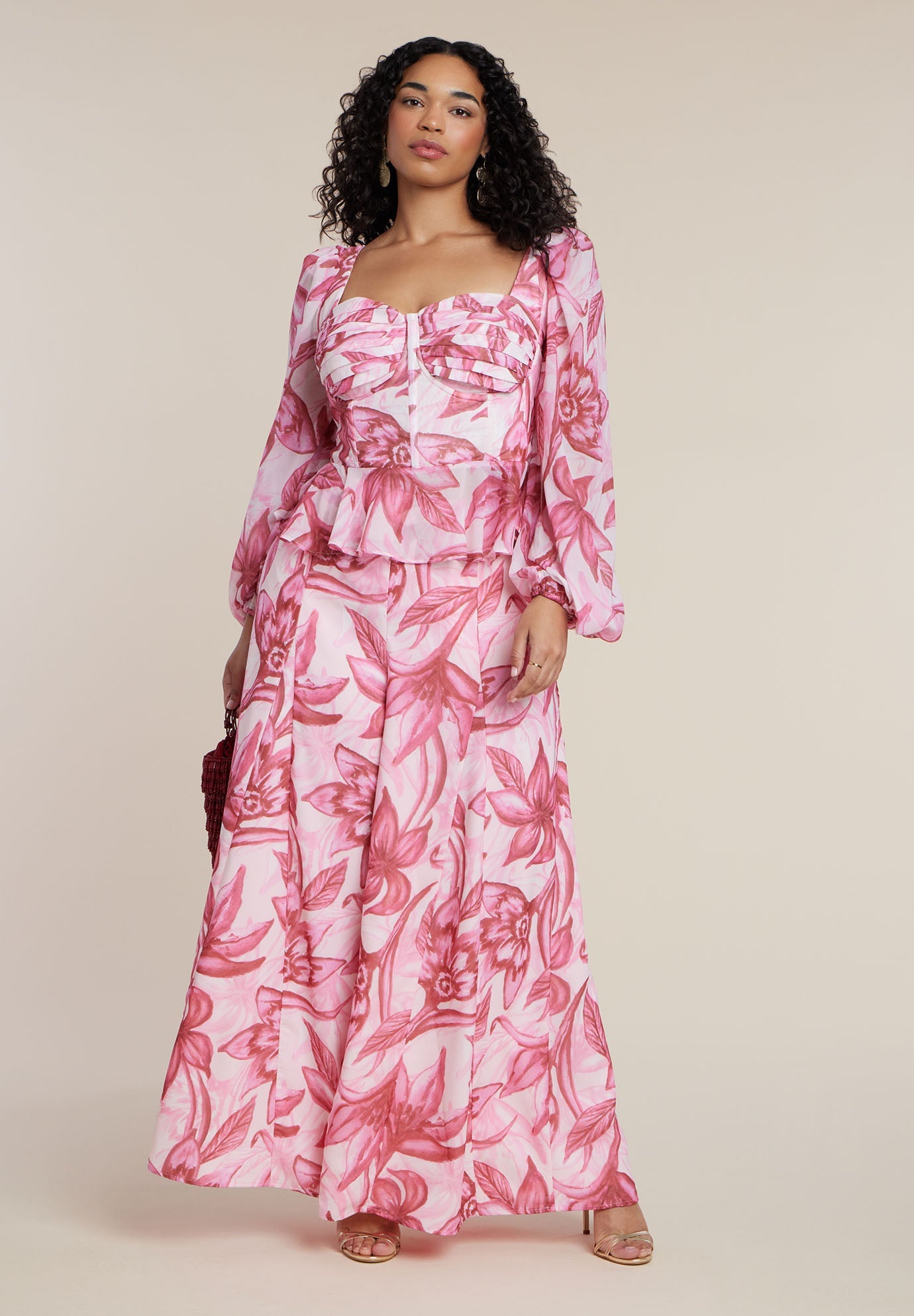 PatBO x ELOQUII Wide-Leg Godet Pants 4