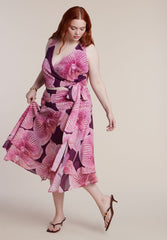 Asymmetric Shirred Midi Skirt 4