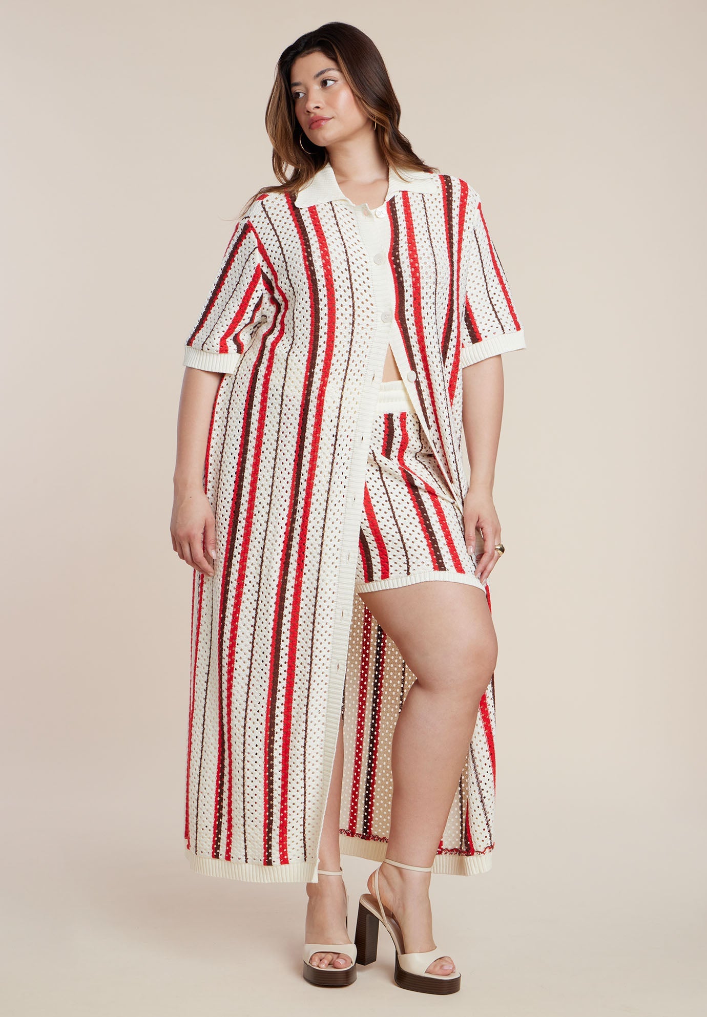 Striped Crochet Duster 4