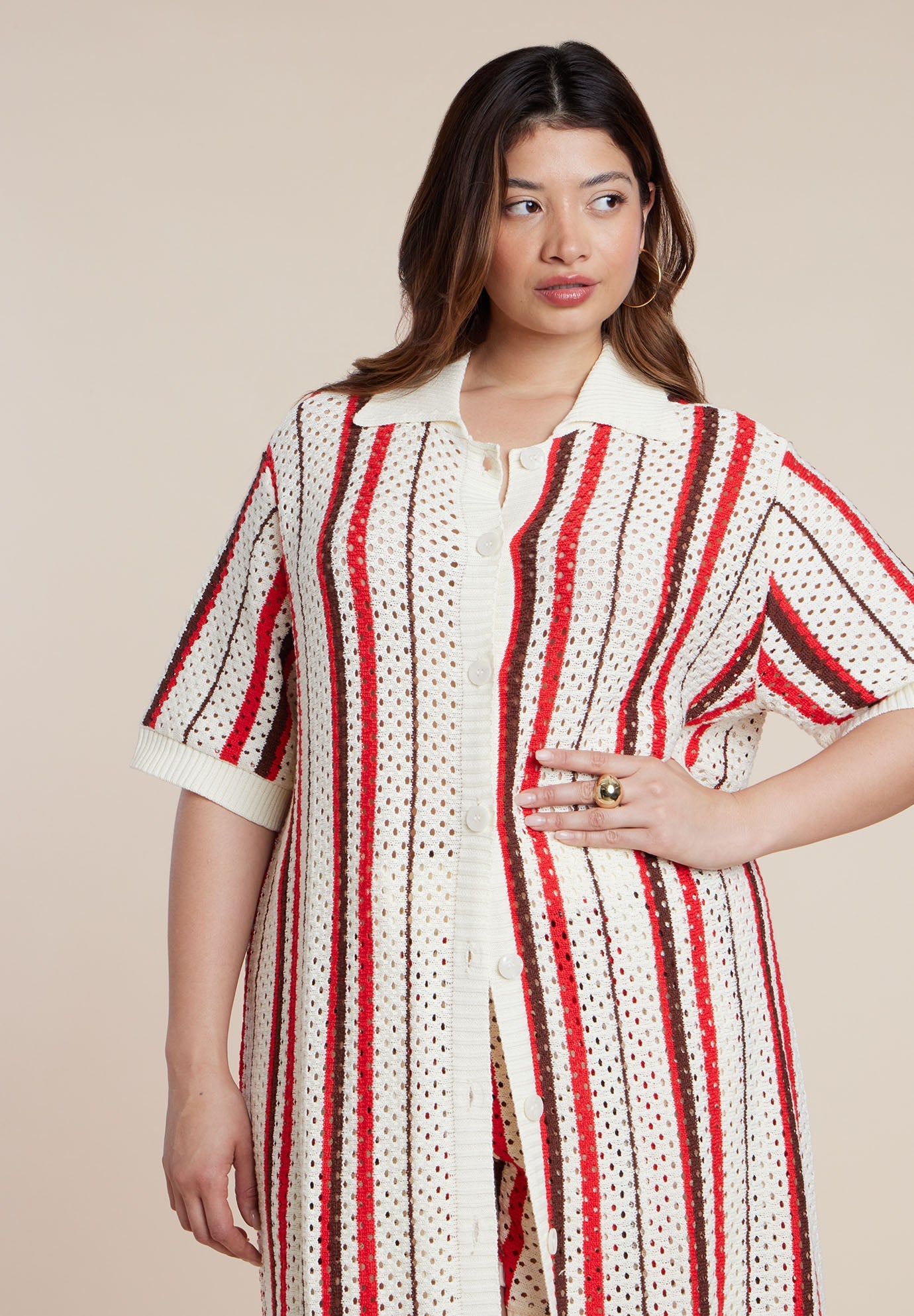 Striped Crochet Duster 5