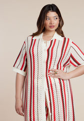 Striped Crochet Duster 5
