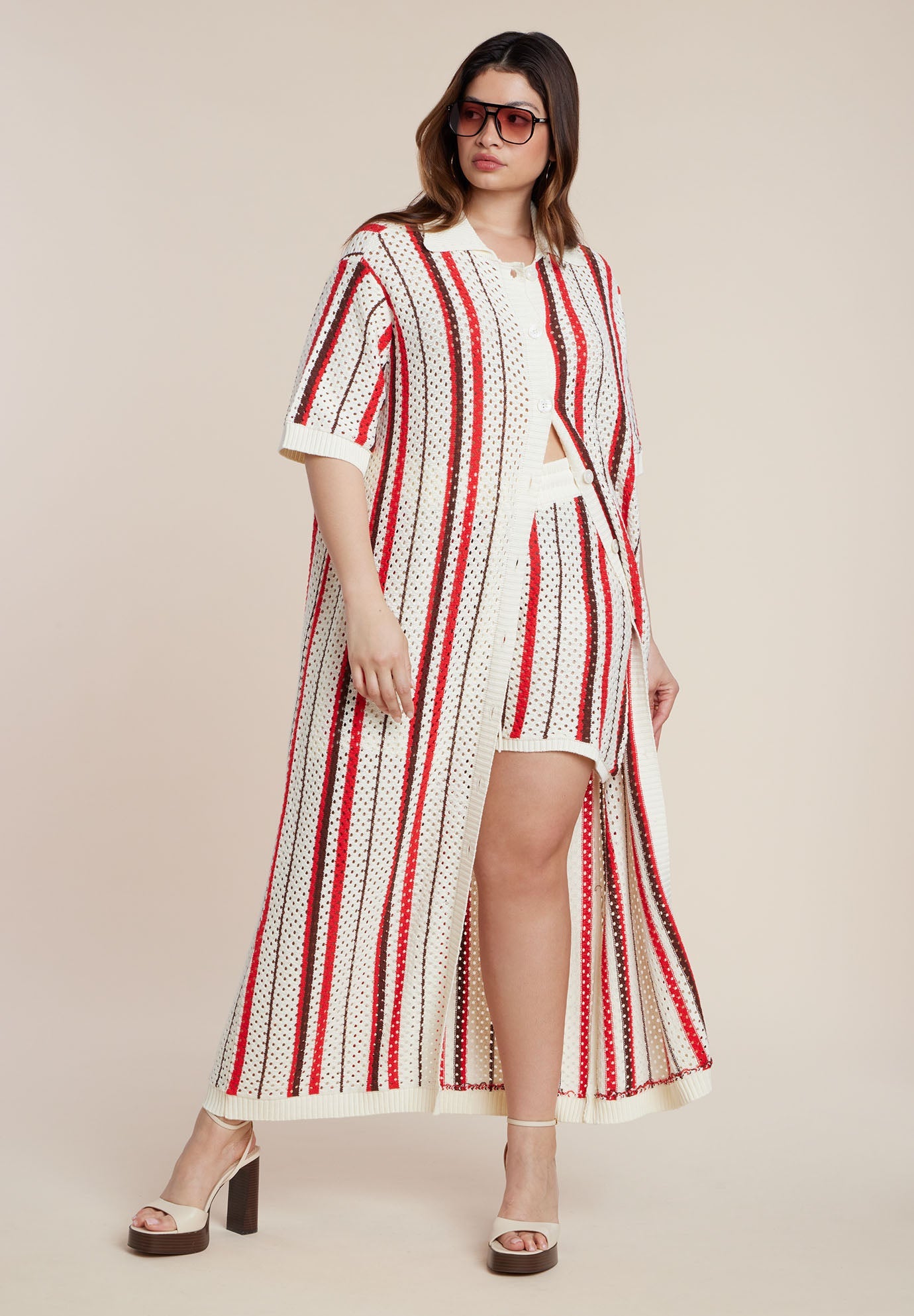 Striped Crochet Duster 2