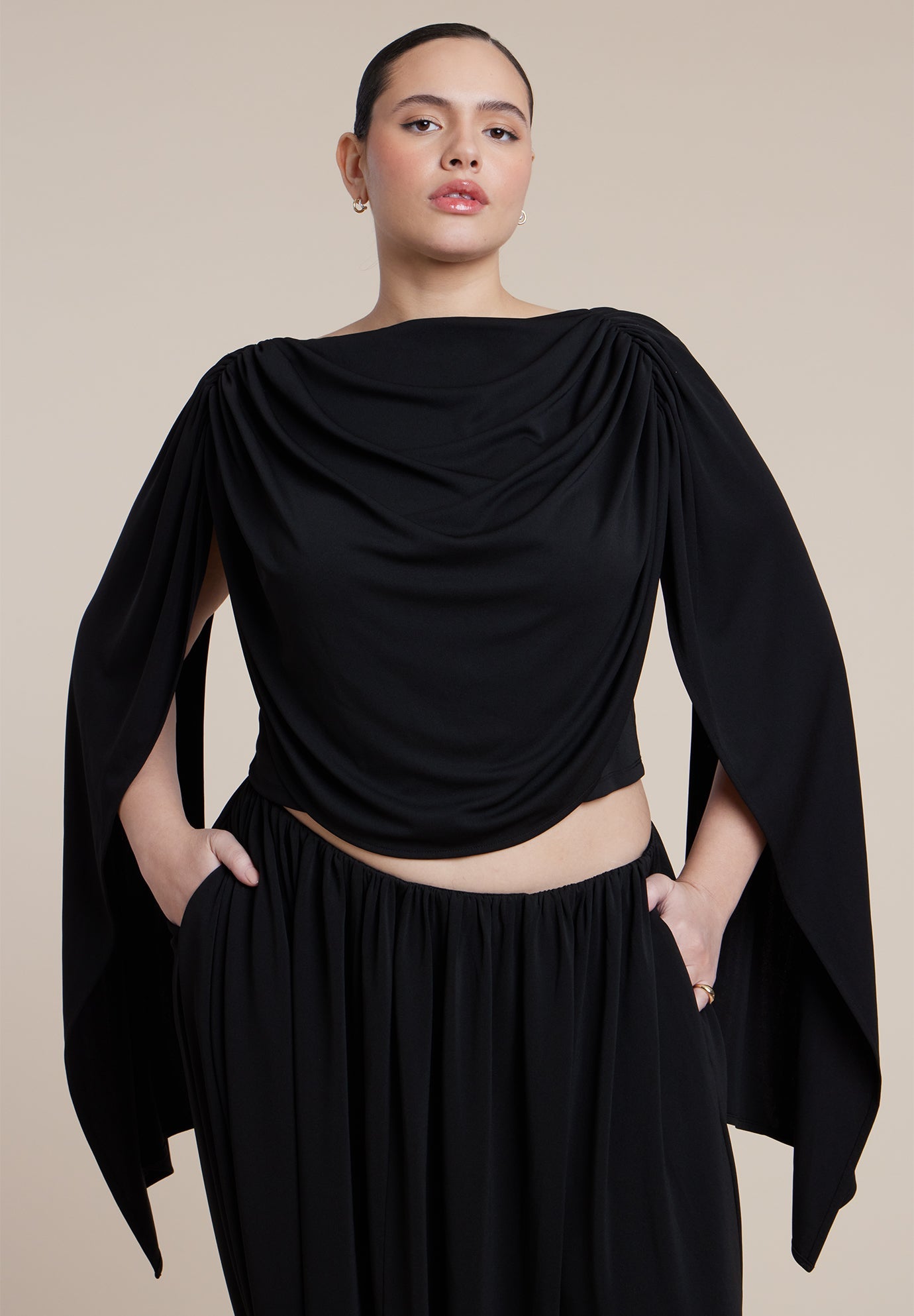 Draped Flounce Top 5