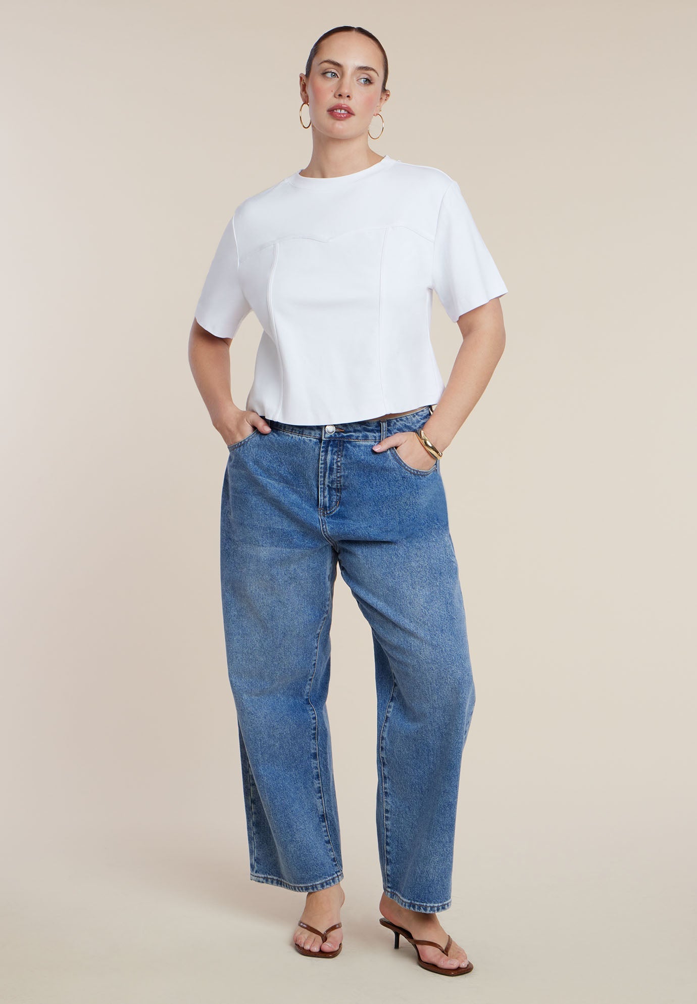 Bustier Seam Detail Tee 4
