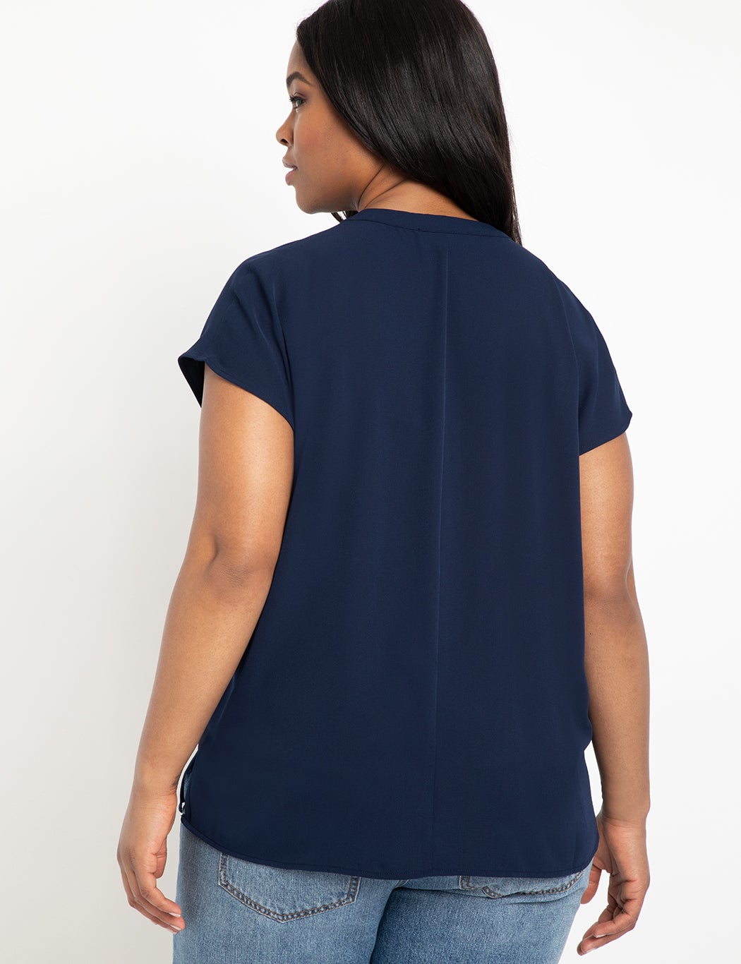 Notch Collar Blouse 8