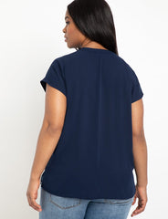 Notch Collar Blouse 8