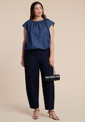 Bubble Chambray Top 5
