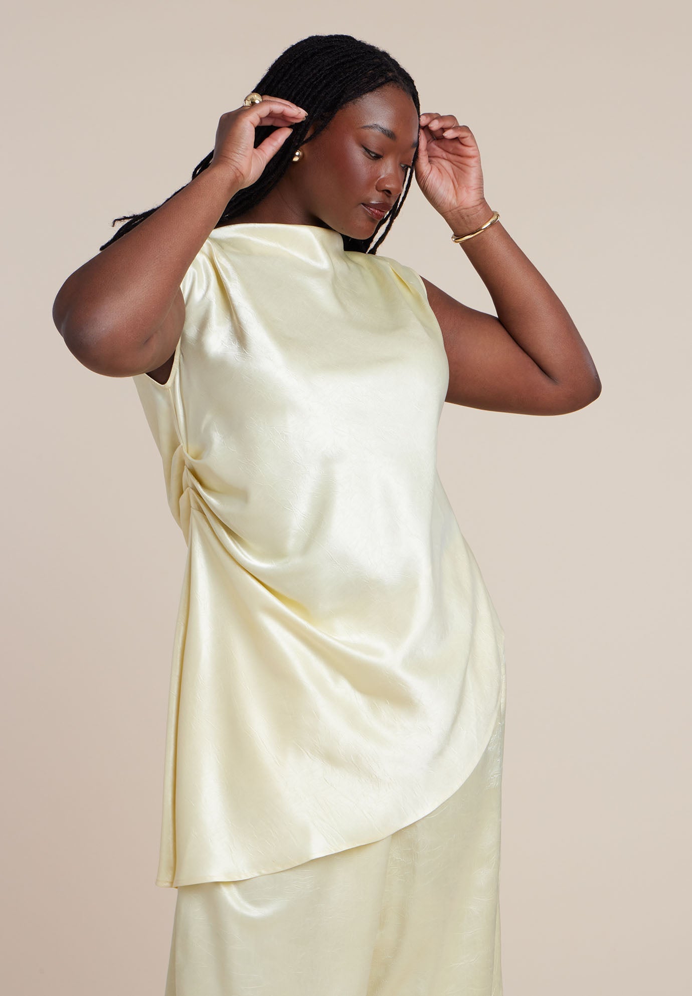Pleat Detail Longline Top 4