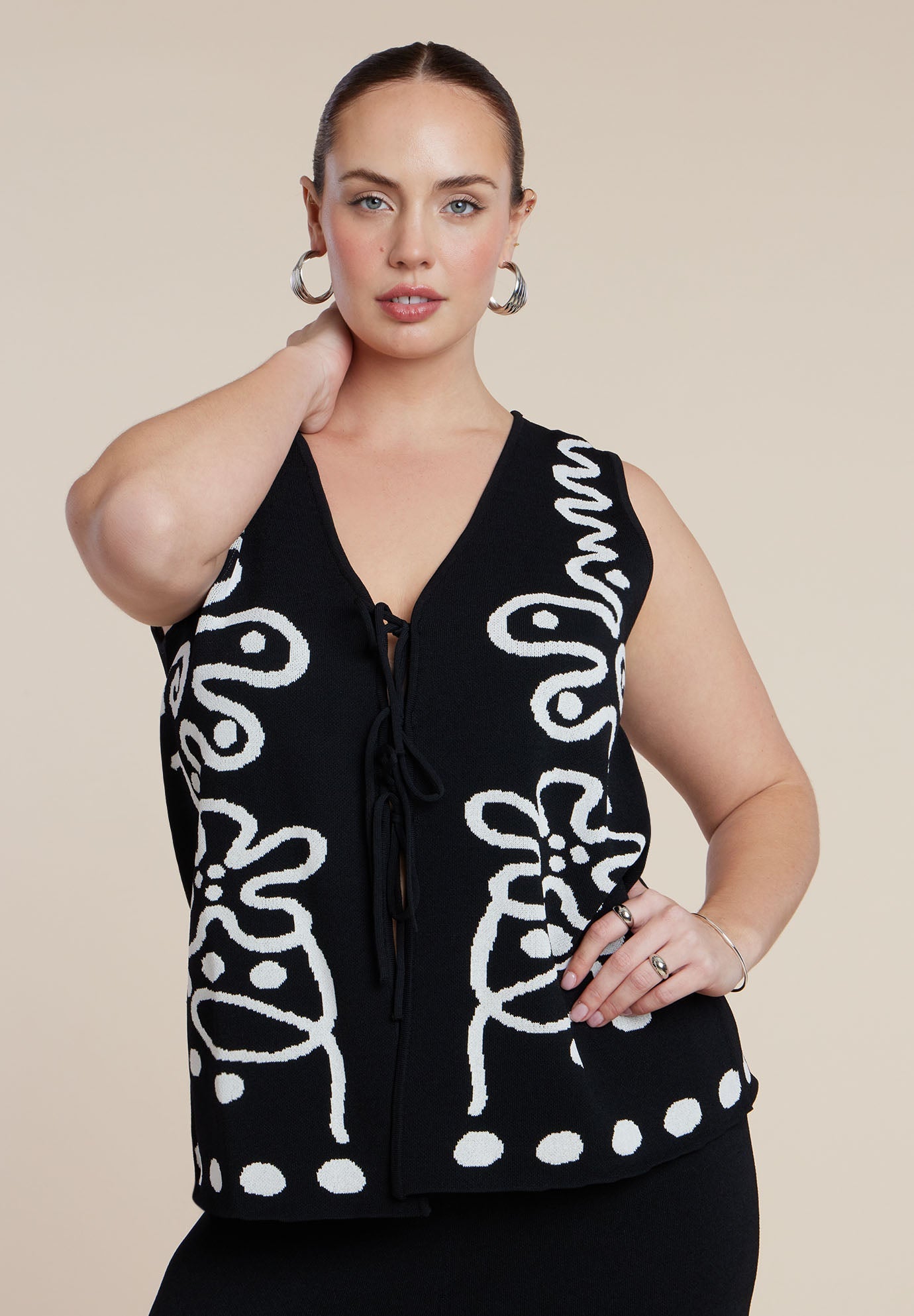 Intarsia Sweater Vest 6