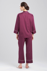 Unbranded 33 COTTON SATEEN ESSENTIALS NOTCH PJ