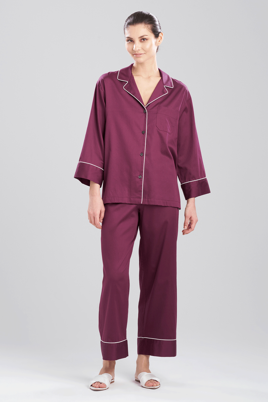 Unbranded 33 COTTON SATEEN ESSENTIALS NOTCH PJ