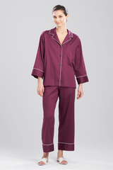 Unbranded 33 COTTON SATEEN ESSENTIALS NOTCH PJ
