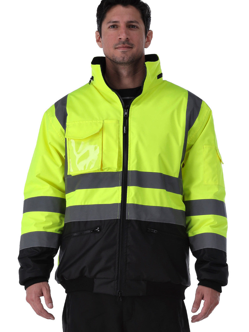 Unbranded 34 HiVis Waterproof Bomber Jacket