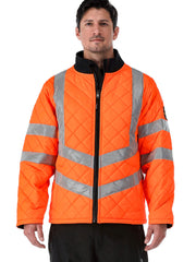 Unbranded 34 HiVis Diamond Quilted Jacket