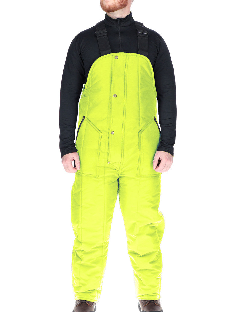 Unbranded 34 Hivis Iron-Tuff? Bib Overalls