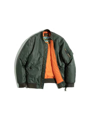 Unbranded 27 Casual Thick MA-1 Men?¡¥s Jackets Green Military Flight Bomber Tank Coat Vintage Coats Monocycle Jacket Collar Men Clothing