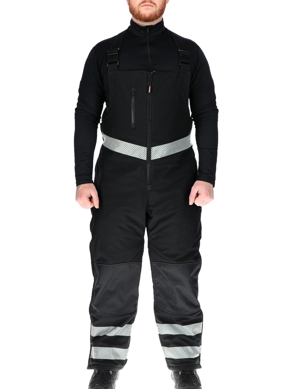 Unbranded 34 Insulated Softshell Enhanced Visibility Bib Overalls