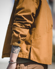 Unbranded 27 Spring Jacket Casual Outfits Men's Cotton Fabric Jacket Retro Single-breasted Button Multi-pocket Pocket Jacket