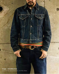 Unbranded 27 Retro Blue Denim Jackets For Men Casual Crowboy Streetwear Coat Bomber Jacket Harajuku Vintage Outerwear Men's Clothing