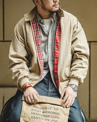 Unbranded 27 G9 Motorcycle Khaki Jackets For Men Military Classic Cotton Bomber Clothing Lightweight Men's Casual Tanker Jacket Coats