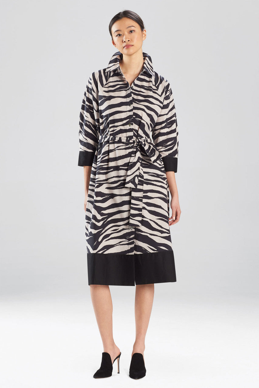 Unbranded 33  WOMEN'S LE TIGRE-PRINTED COTTON POPLIN SHIRTDRESS