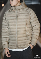Unbranded 27 Light Weight Duck Down Jacket hooded Basic Winter Coat for Men Urban Streetwear Thick Warm Outdoor Windproof Puffer Jacket