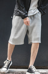 Unbranded 27 Cargo American Retro Loose Draping Sense Waffle Shorts Fry The Street Profile Micro Bullet Casual Pants Male Trend