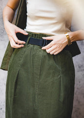Unbranded 27 women's Japanese retro corduroy half-body skirt autumn and winter new medium-length paragraph curry plus velvet casual straight skirt