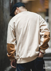 Unbranded 27 Warm Fleece Sweatshirts For Men Polar Pullover Loose Splicing Jacket Casual Sweatshirarajuku Coat Sportswear Man Clothing